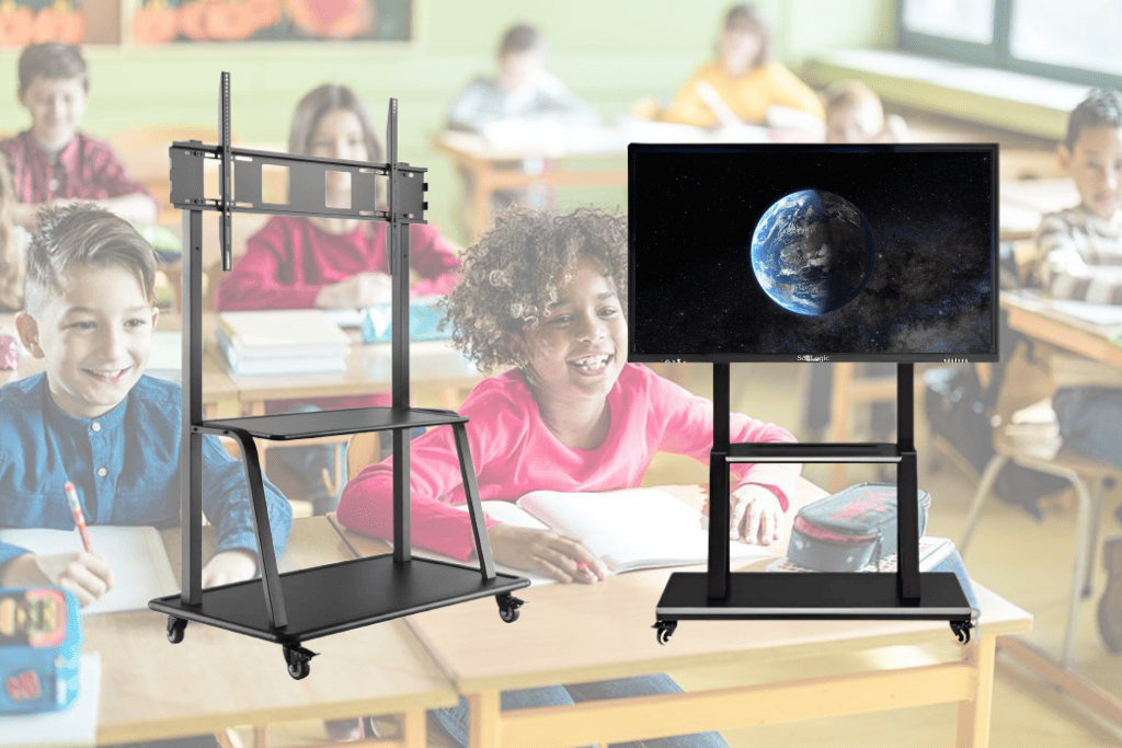 Trolley Floor Stand for Interactive Flat Panel